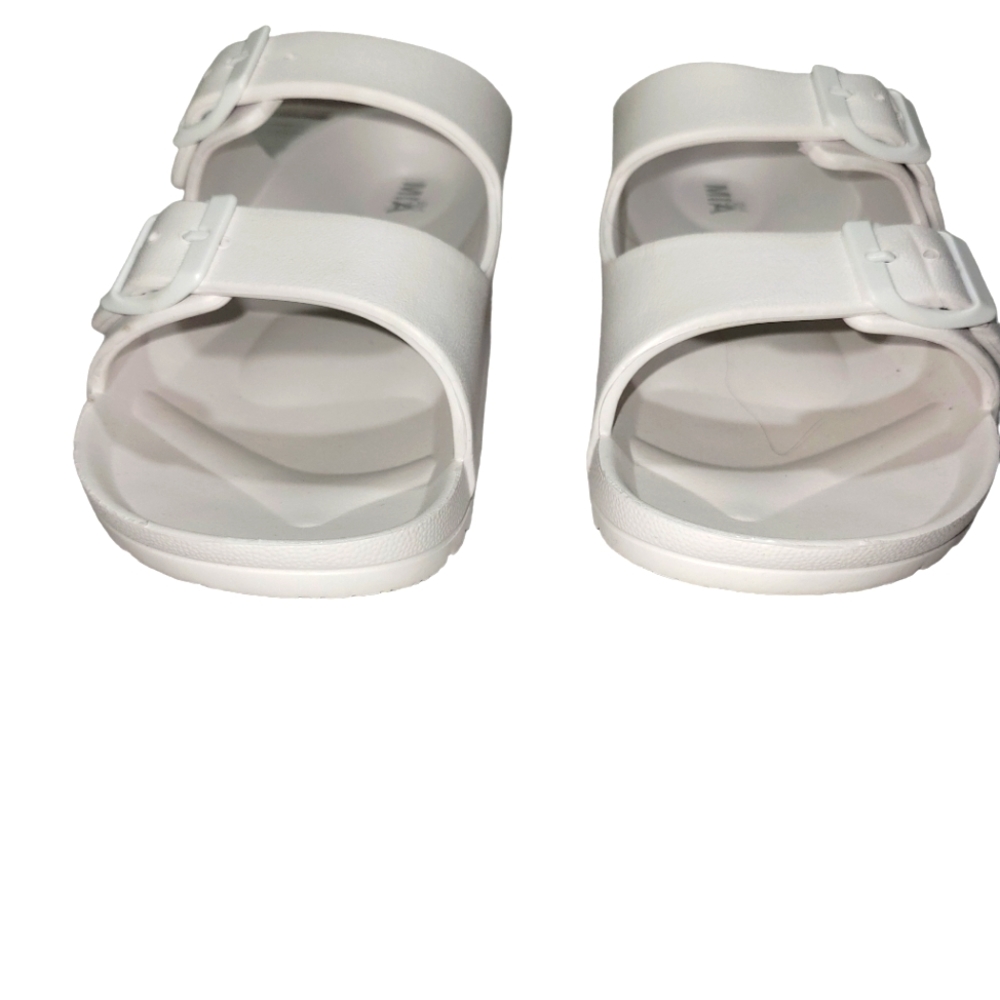 Mia Girl White Rubber Sandals Size 9 - Picture 4 of 7